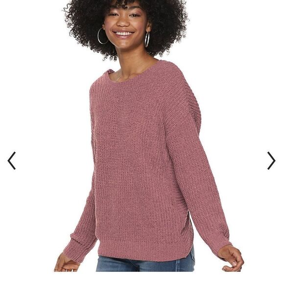 ✨ Pink Republic Twist Back Pullover Sweater✨ - Picture 1 of 12